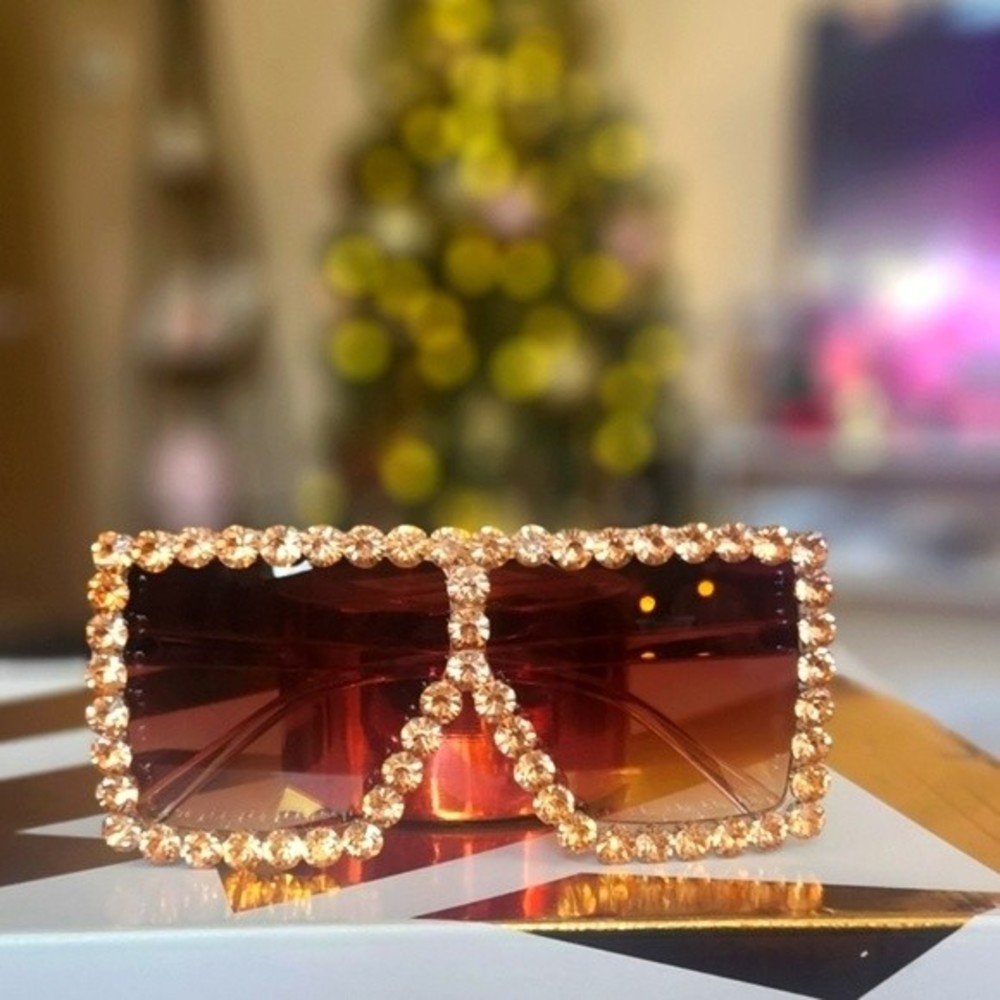 ❤️3/$25 Women's Pink Rhinestone 💗 💎 Sunglasses 🕶 -☆Brand-New/NWOT☆